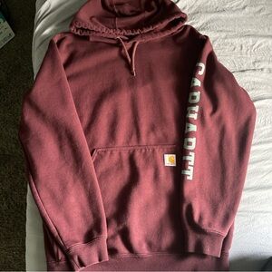 Carhartt Red Sweatshirt Hoodie Casual Comfort